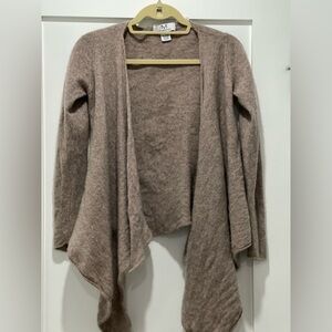 M BY MAGASCHONI Open Front 100% Cashmere Cardigan Size L NEW